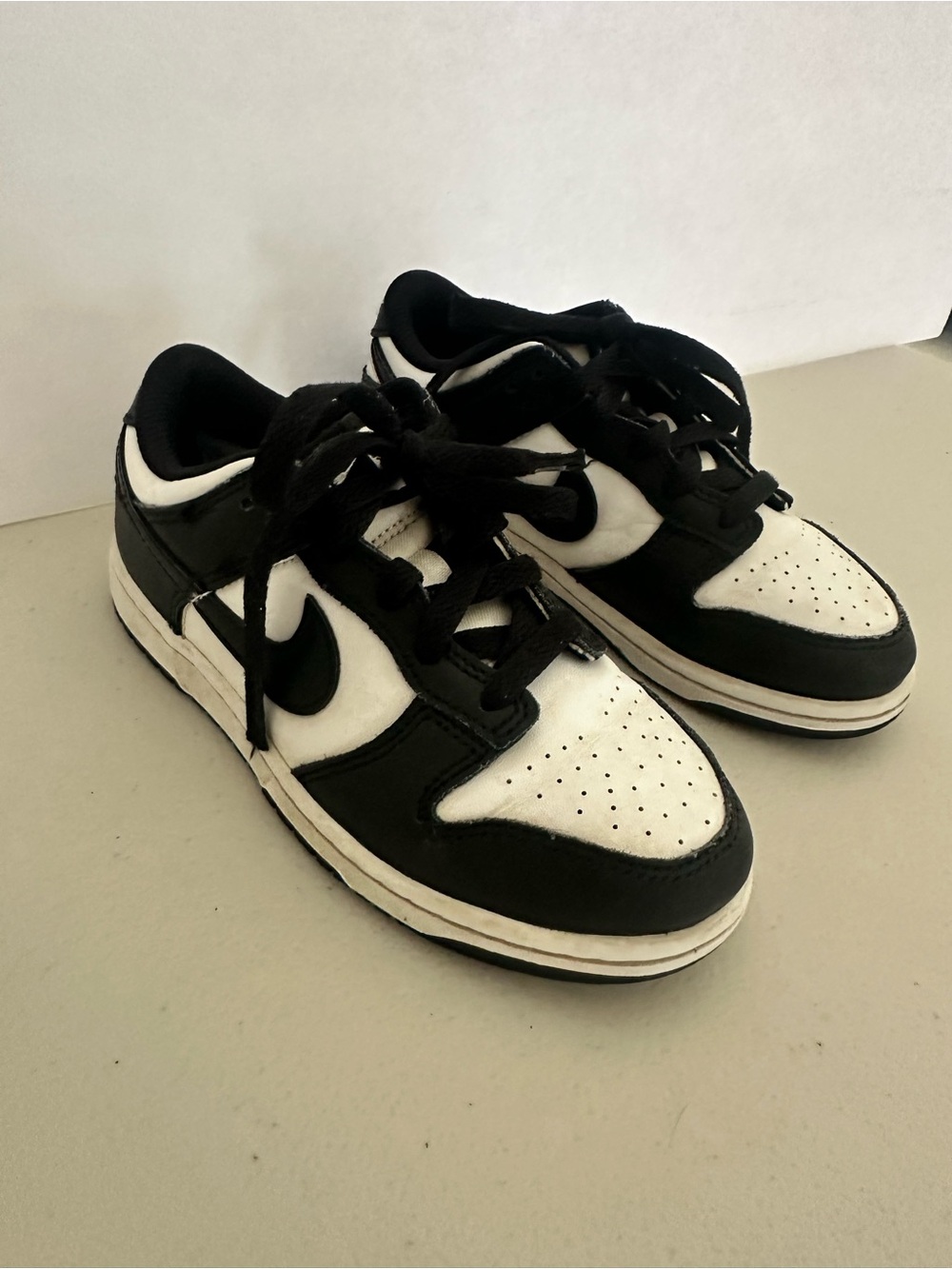 Nike Kids Black and White Low-Top Sneakers